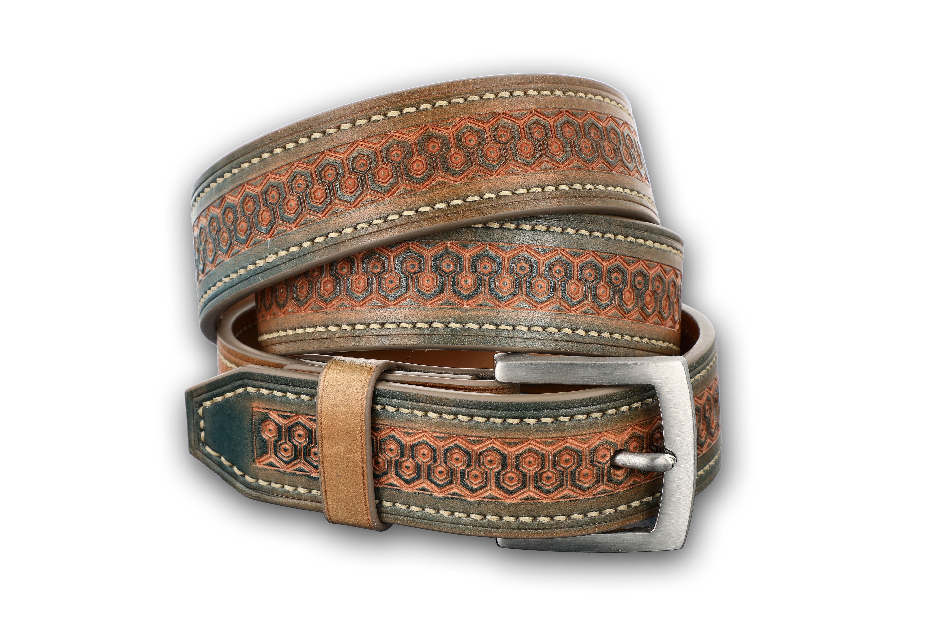 Handmade leather belt